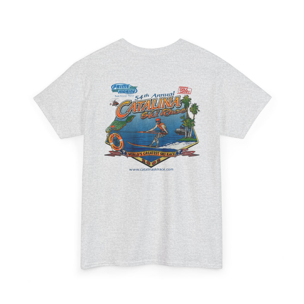 Vintage 2002 Catalina 54th annual Water Ski Race Tee, Long Beach Boat & Ski Club