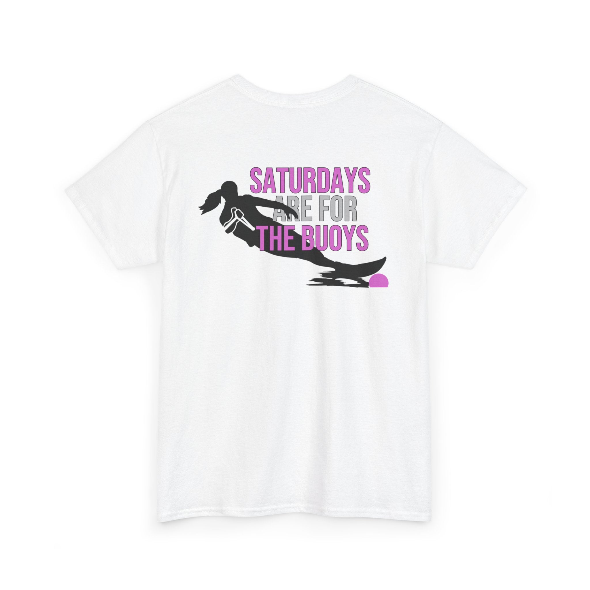 "Saturdays Are For The Buoys" (Girls) - Water ski slalom short-sleeve graphic t-shirt