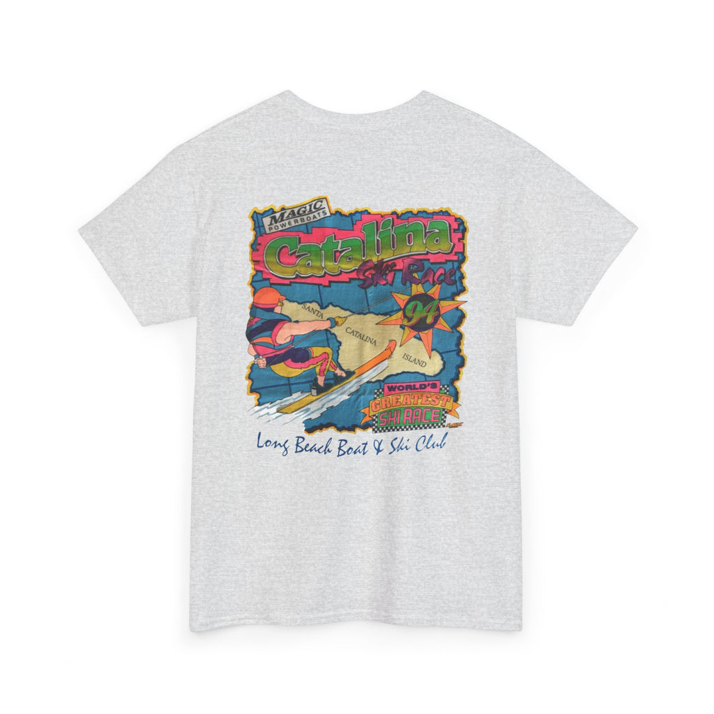 Vintage 1994 Catalina 46th annual Water Ski Race Tee, Long Beach Boat & Ski Club