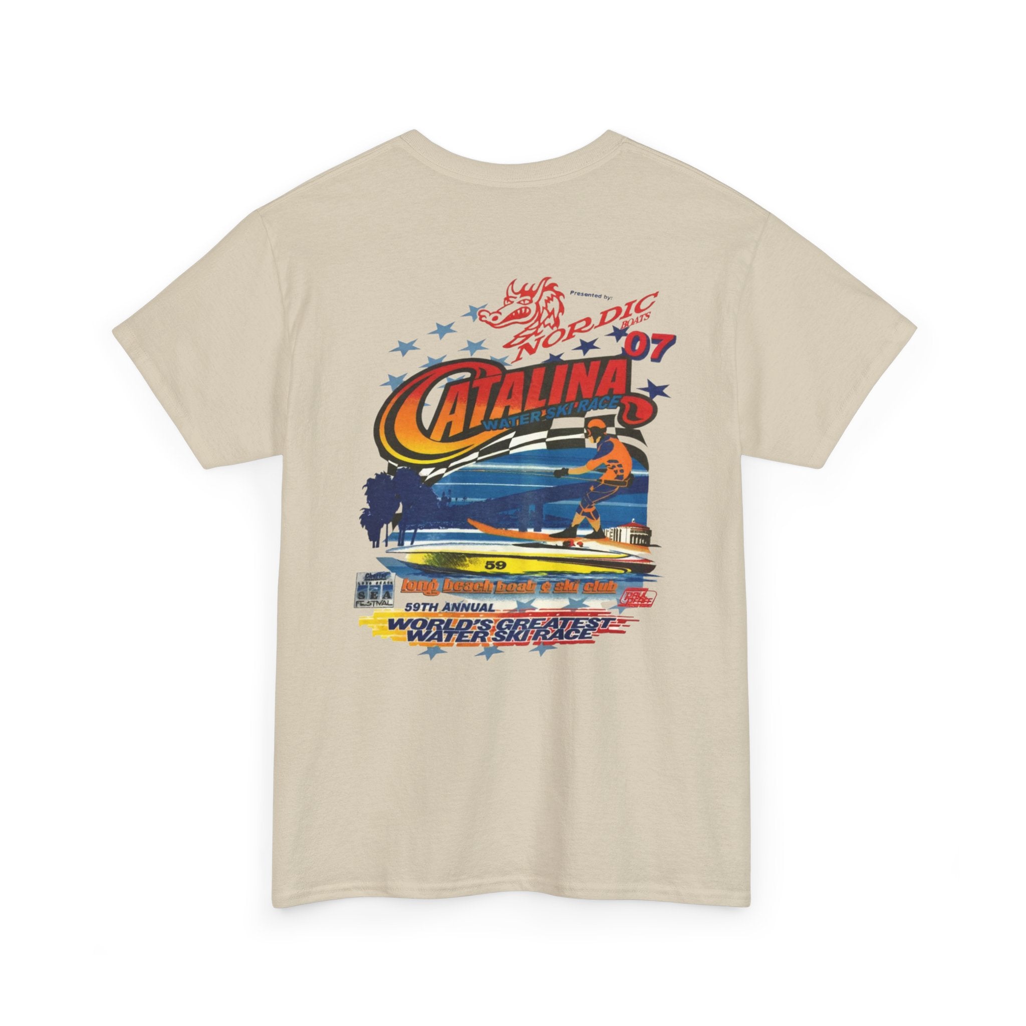 Catalina Water Ski Race 2007 Unisex Tee, 59th annual Long Beach Boat & Ski Club