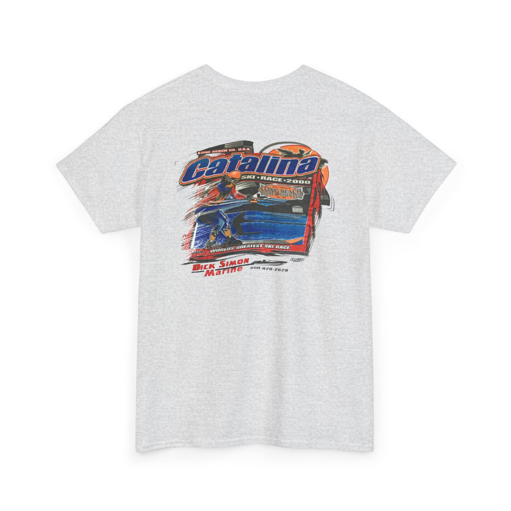 Vintage 2000 Catalina 52nd annual Water Ski Race Tee, Long Beach Boat & Ski Club
