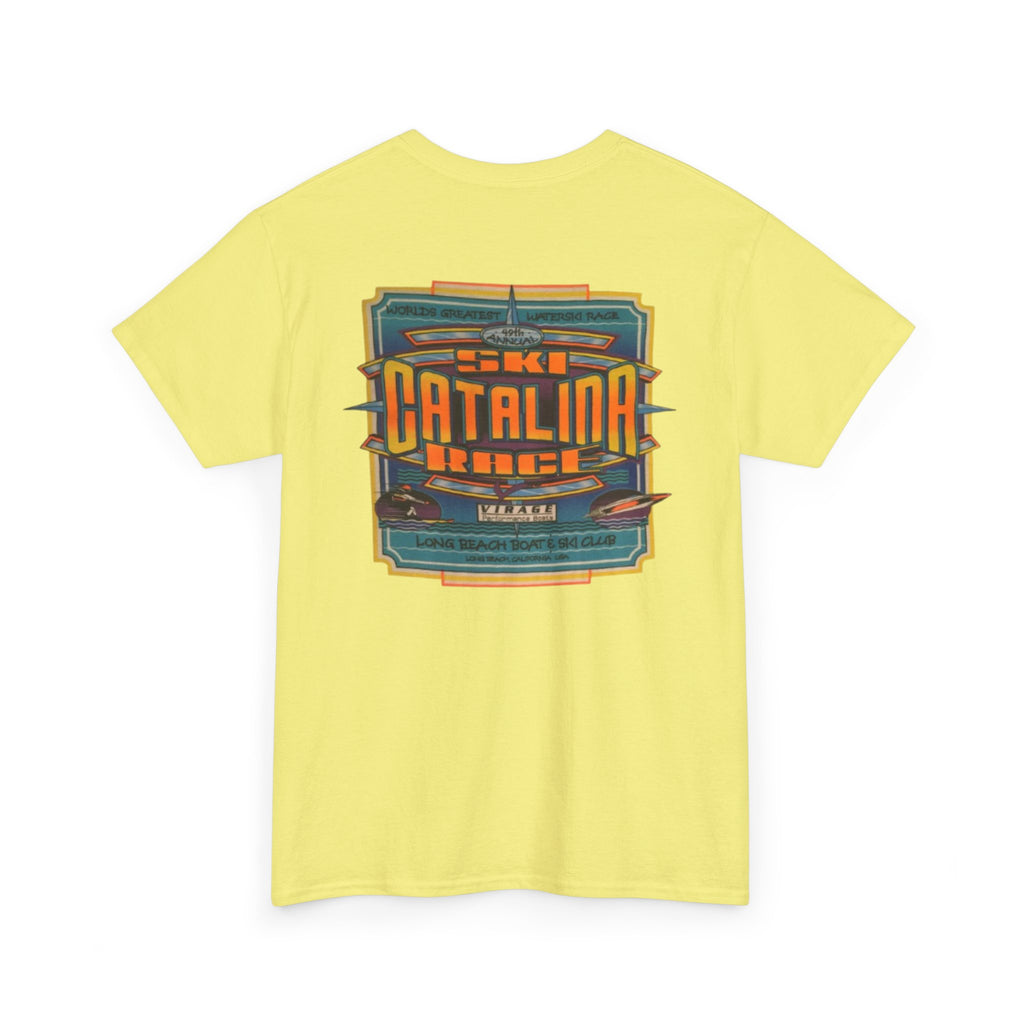 Vintage 1997 Catalina 49th annual Water Ski Race Tee, Long Beach Boat & Ski Club