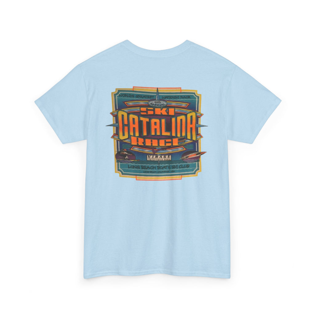 Vintage 1997 Catalina 49th annual Water Ski Race Tee, Long Beach Boat & Ski Club